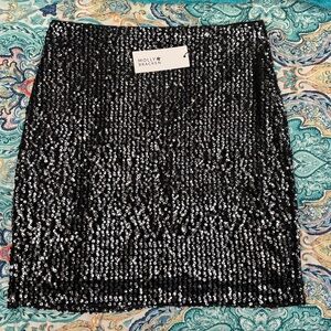 Molly Bracken Women’s Sequined Mini Skirt